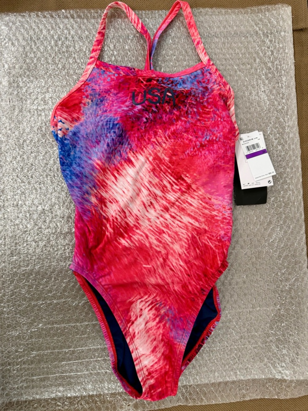 Nike Hydrastrong USA One-Piece Swim Competition 32 S NWT